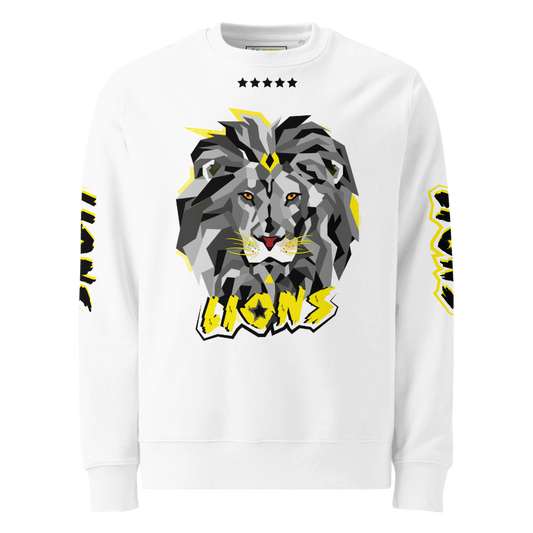 LIONS Unisex white Crewneck Sweatshirt