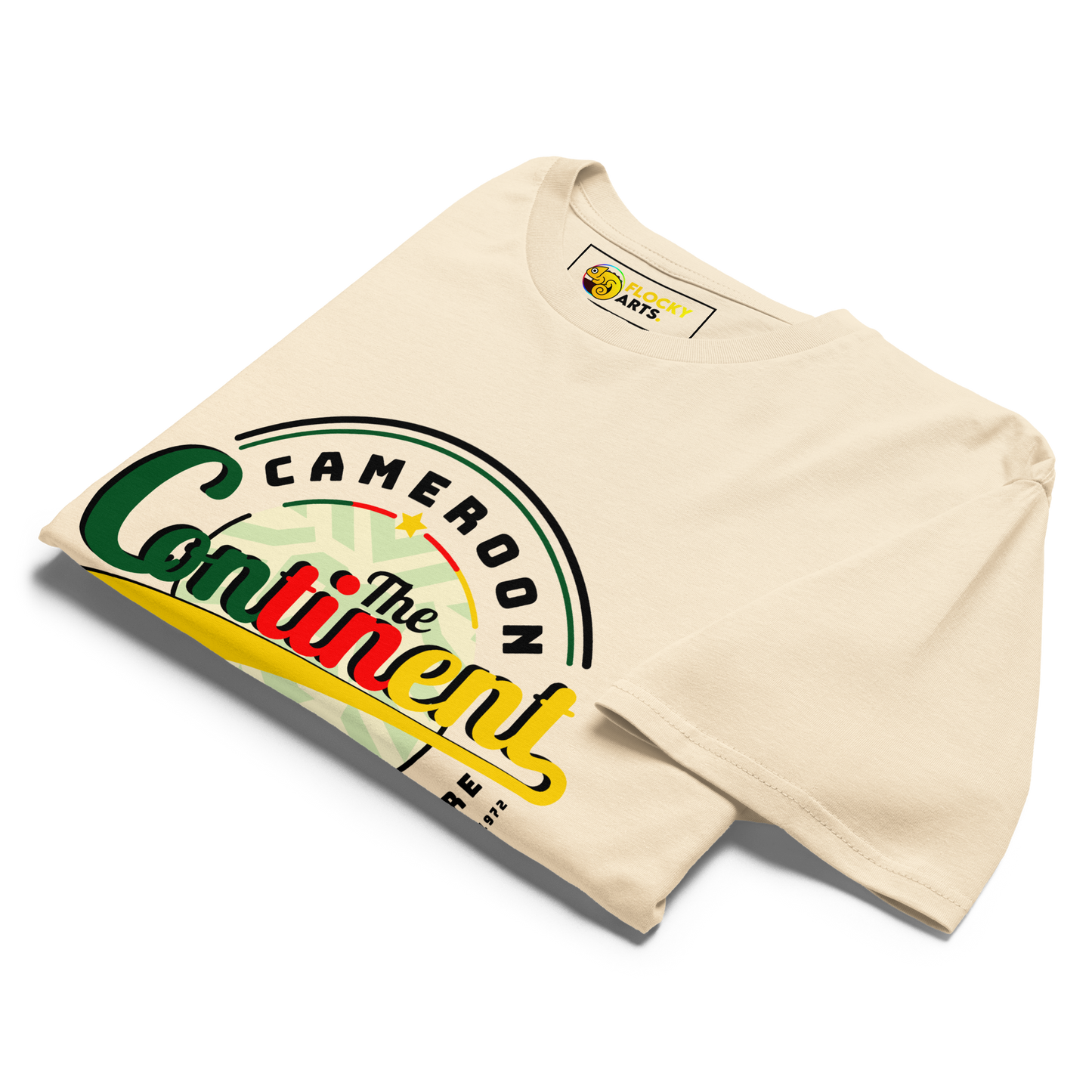 T-shirt Blanc crème unisexe The Continent